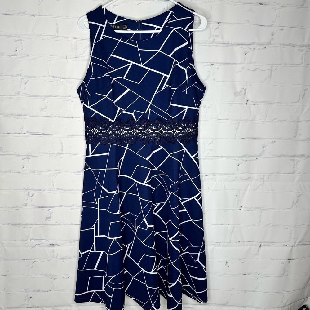 Homeyee size 12 blue dress‎
